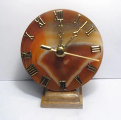 brown gemstone clocks