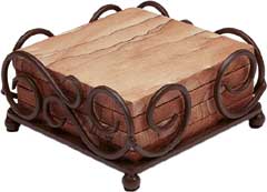 square coaster holders