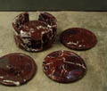 red earth stone coasters
