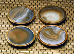 gemstone drink coasters