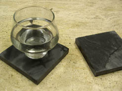 dark stone coasters
