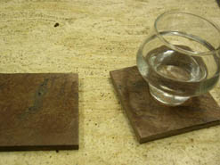 slate beverage coasters