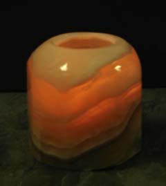 onyx candle holders