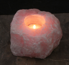 quartz candle holders