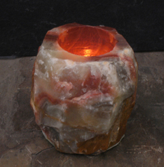 onyx stone candle holders