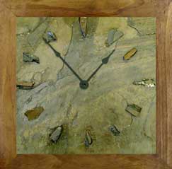 stone wall clock