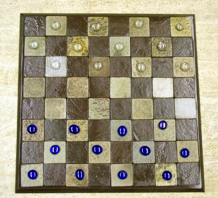 Stone Checkers Sets