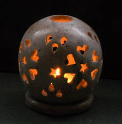 soapstone candle burner
