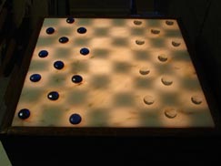 glowing checkers sets