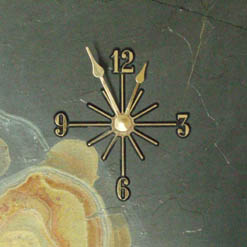 black mantel clocks