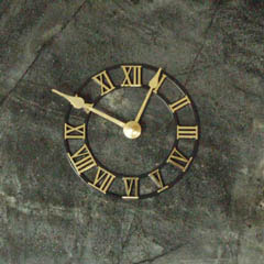silver shine mantel clocks