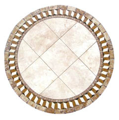 illusion natural stone mosaic tables