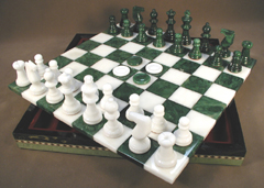 alabaster chess board