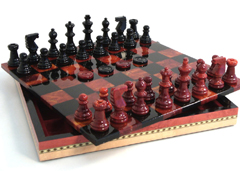 alabaster chess sets