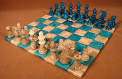 alabaster chess sets